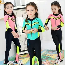 Детские слитный купальник для девочек и мальчиков, слитный купальник, костюмы для детей, пляжная одежда для мальчиков, одежда для плавания с длинным рукавом для девочек