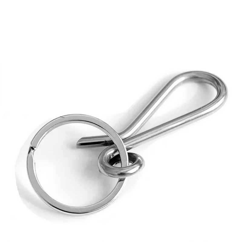 Handmade bold stainless stee key ring belt buckle creative car Key hang