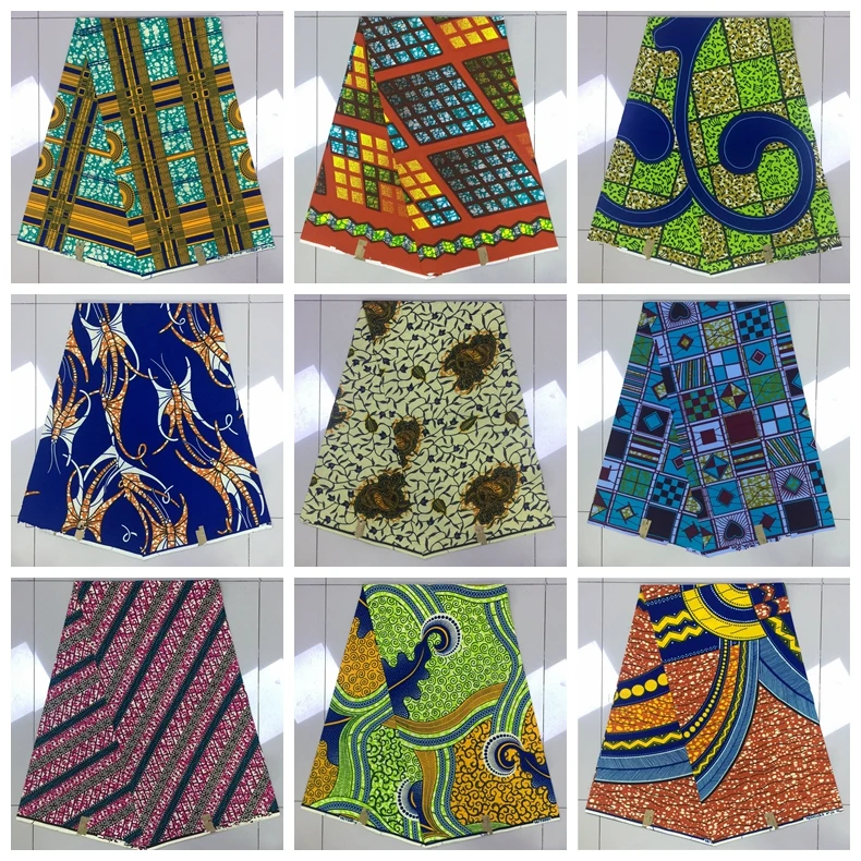 

2018 African Ankara Embroidered Cotton Fabric Fashionable Dutch Wax African Dutch wax Pagne Africain dutch Dutch wax