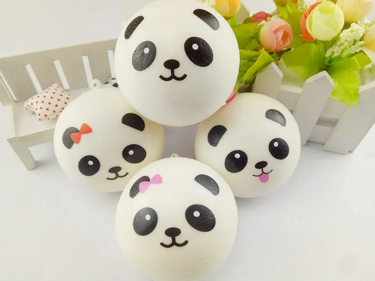 Прямая поставка Симпатичные Белый Panda крем Ароматические Squishy замедлить рост squeeze Kid Игрушка телефон Шарм подарок