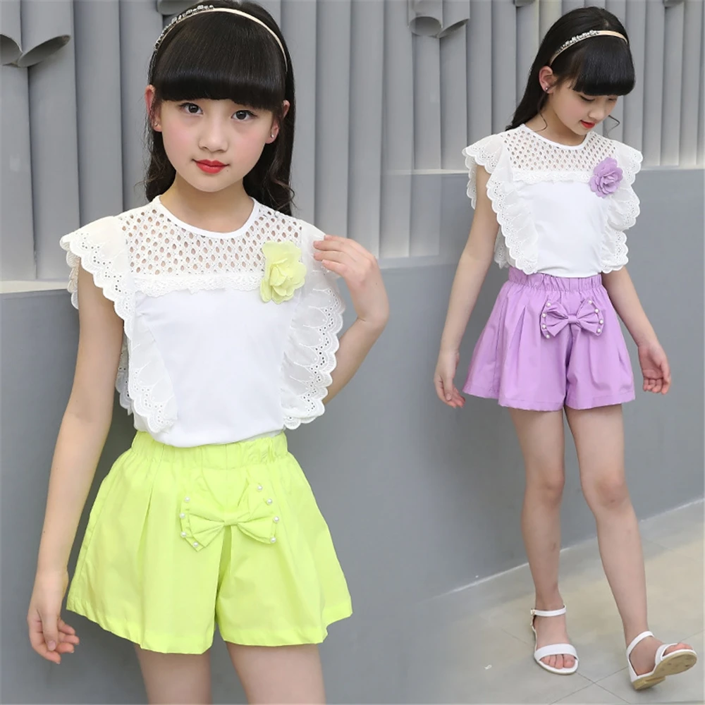 2018 Baby Girls Clothing Sets 2 Pieces Full Sleeve Shirt+Skirt Fashion
