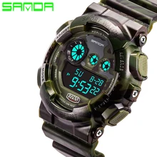 Новая горячая распродажа Sanda модные повседневные часы мужские военные водонепроницаемые Роскошные спортивные цифровые часы мужские наручные часы