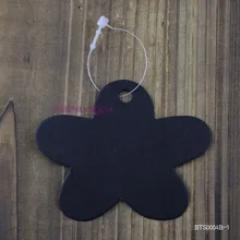 1000x цветок Черная Крафт-Бумага Этикетки цена ювелирные изделия одежда в розницу