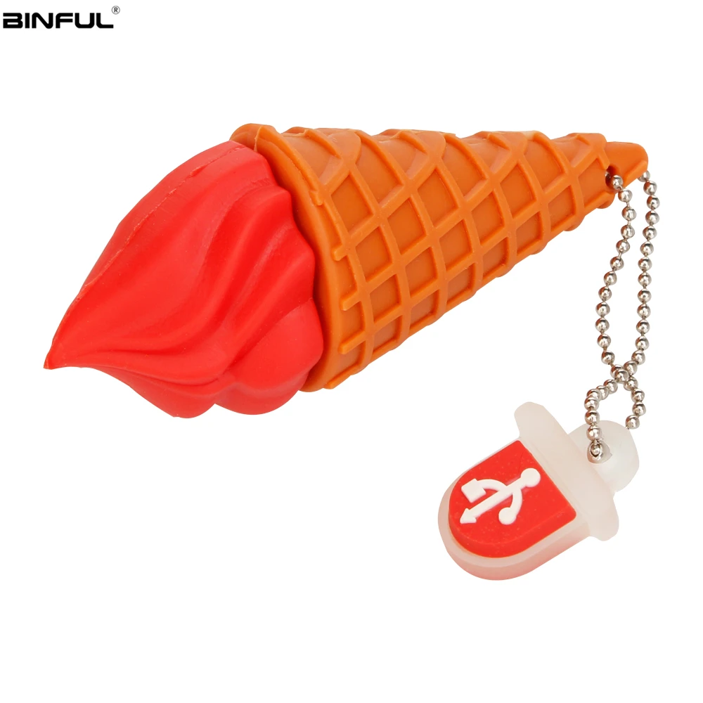 Usb Flash Drive Cartoon Ice Cream Cones Pen Drive 128GB 64GB 32GB Usb Stick 16GB 8GB 4G High Quality Cute Pendrive Free Shipping (3)