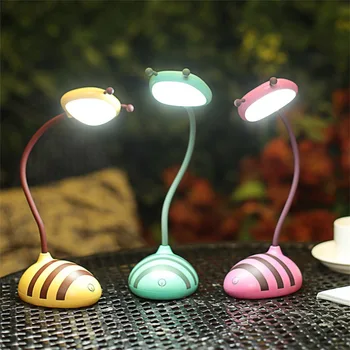 

Creative Smart Touch Bee Shape Night Light LED Light USB Charging Table Lamp Reading Lamp Eye Protection Led Lamp