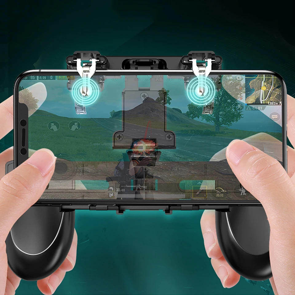 Free Fire Pubg Mobile Controller For Iphone Android Phone Game Pad Pugb Mobil Gaming Gamepad Joystick L1 R1 Triggers L1r1 Button