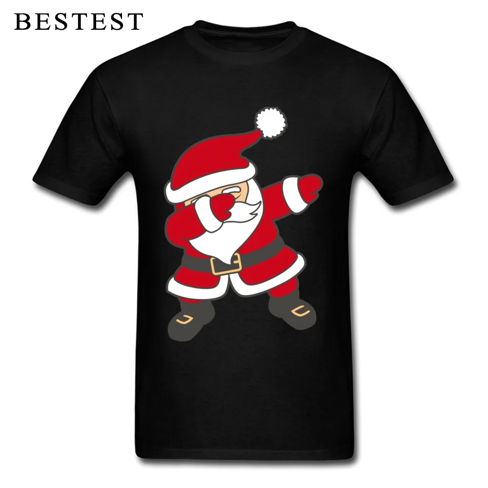 Dabbing Santa 1408 2018 New Fashion Short Sleeve cosie Top T-shirts Cotton Round Collar Mens Tops Shirt T-shirts Mother Day Dabbing Santa 1408 black