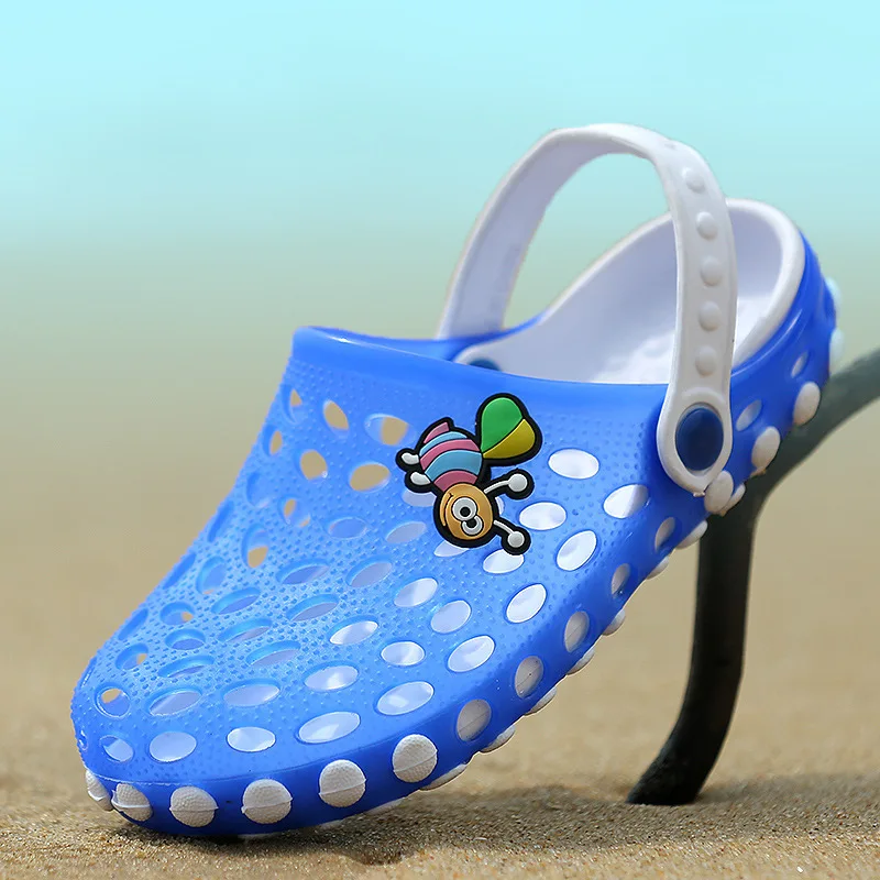 

Unisex Kids Slippers Children Summer Shoes Cave Garden Shoes Cartoon Bee Girls Slippers Boys Beach Sandals Outdoor High Quality