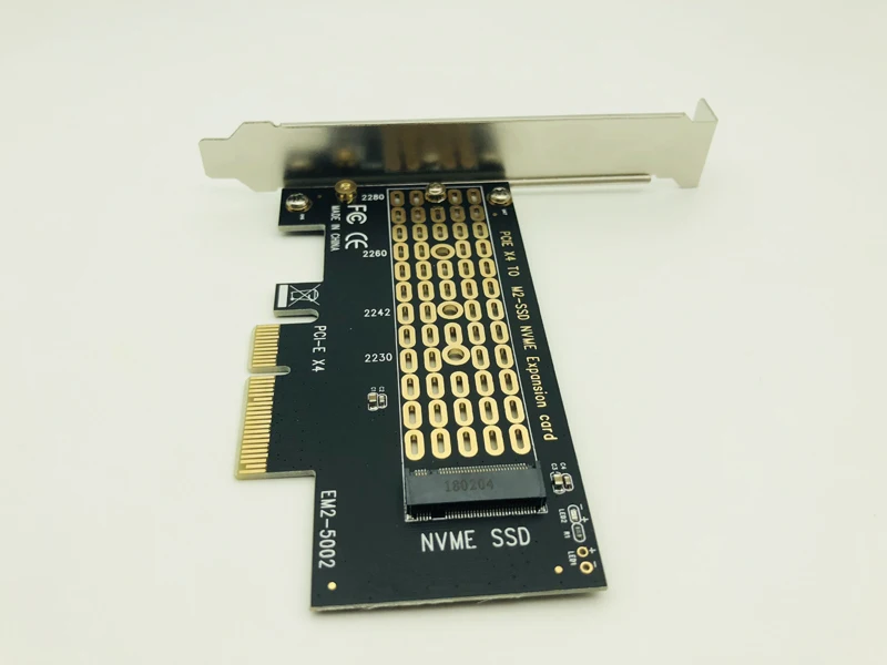 PCI-E PCI Express 3,0X4 для M.2 NVMe M ключ NGFF SSD PCIE M2 переходная карта адаптер Поддержка 2230 2242 2260 2280 Размеры