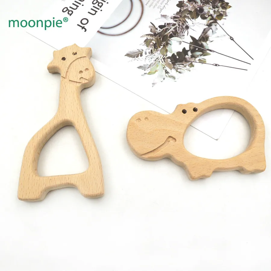 10 шт. детский деревянный Прорезыватель для зубов 98 мм 120 мм|baby wooden teether|teether babybaby