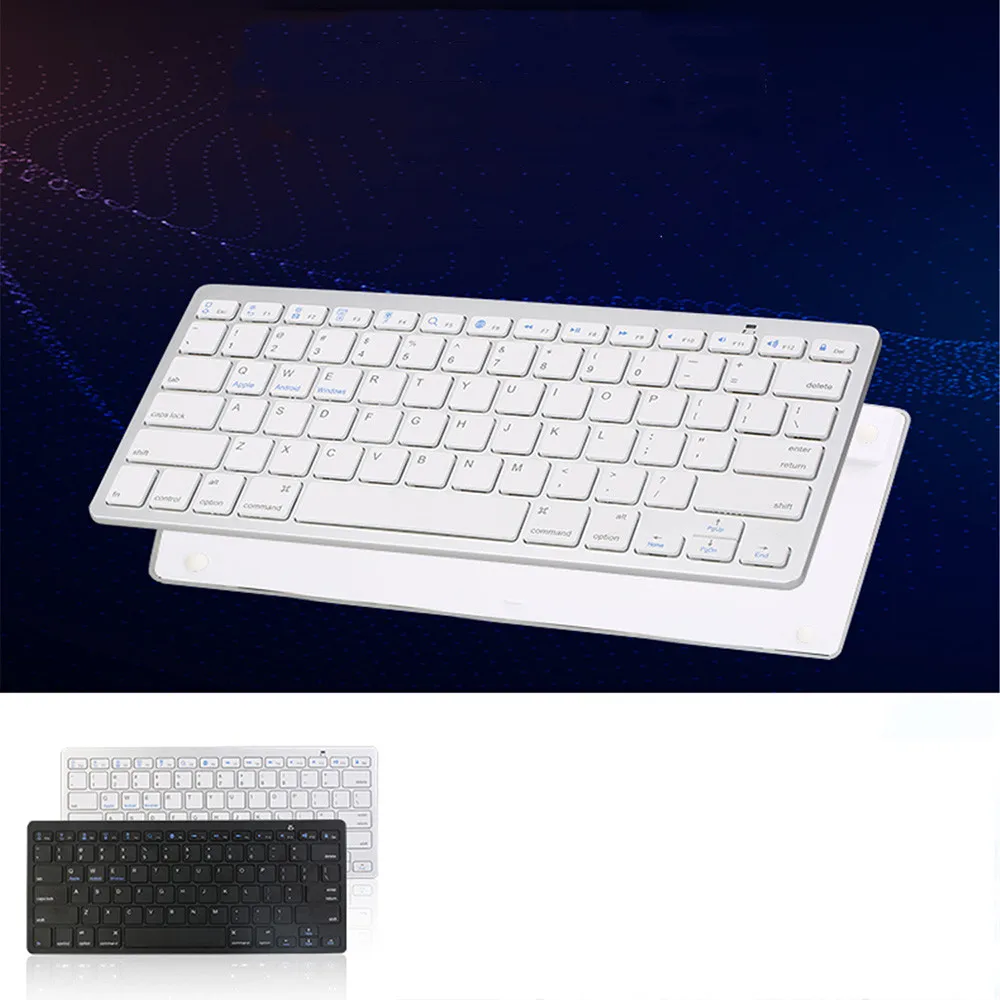 

Wireless BT 3.0 Keyboard For iMac/iPad/Android/Phone/Tablet PC NEW Slim #T09