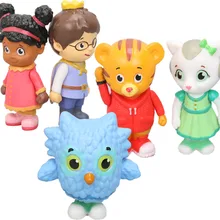 Набор из 5 предметов, Набор фигурок для друзей в районе тигра, набор с героями мультфильма «Дракон тигра», «Принцесса элайна», «Сова», «Катина», Коллекционная модель, игрушки для кукол