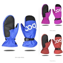 BOODUN зимние спортивные перчатки для катания на лыжах женские хлопковые Теплые трикотажные тактические Женские ветрозащитные лыжные перчатки из флиса