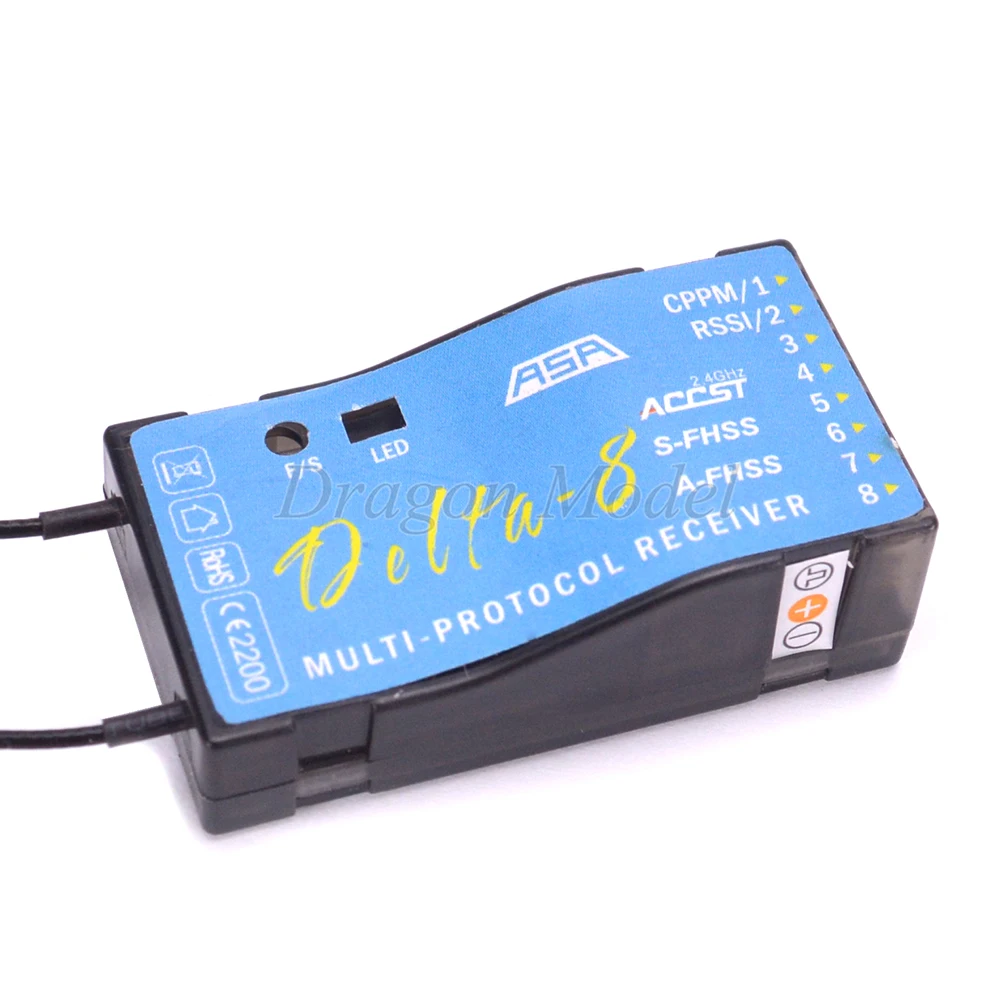 

FrSky S-FHSS 8CH Delta-8 Delta 8 Receiver For Futaba T6J T8J 4PL 14SG Transmitter Rc Parts