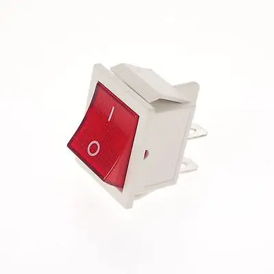 

5 x Square With A Light Switch Boat Rocker Switch Red 4 Pins 15A/250V SPDT
