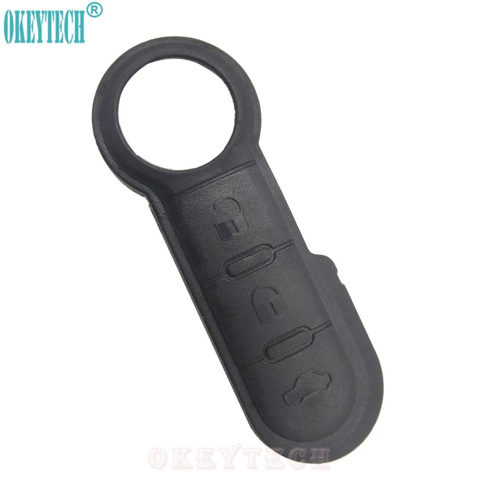 OkeyTech New Styling 1PCLOT Remote Key FOB 3 Buttons Rubber Pad Replacement For For Fiat High Quality Pad key