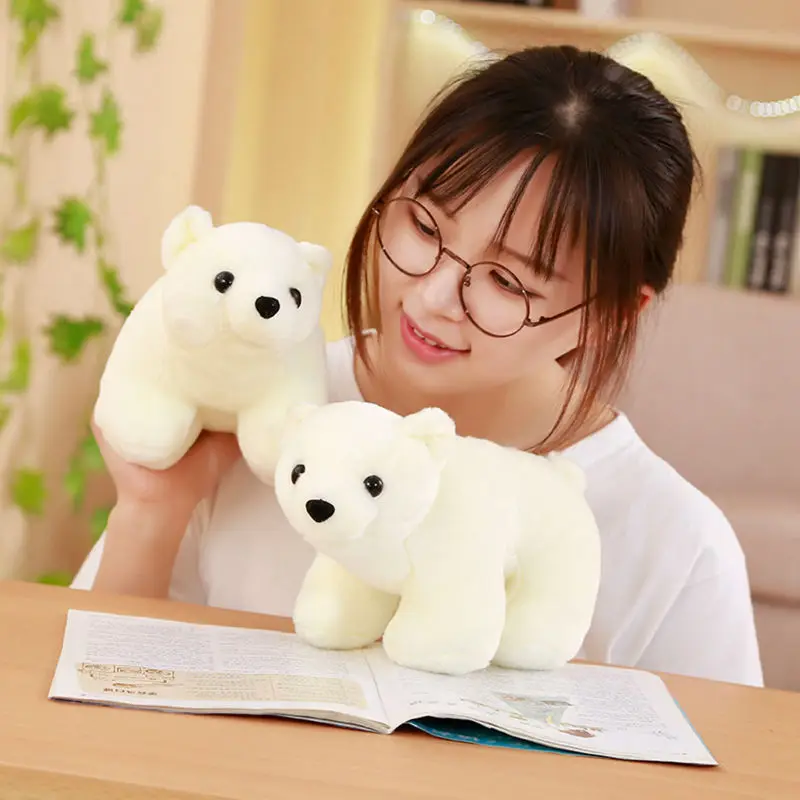 25/30 см Моделирование полярный медведь плюшевая подушка животное, белый медведь подушки игрушки для детской комнаты спальный мате