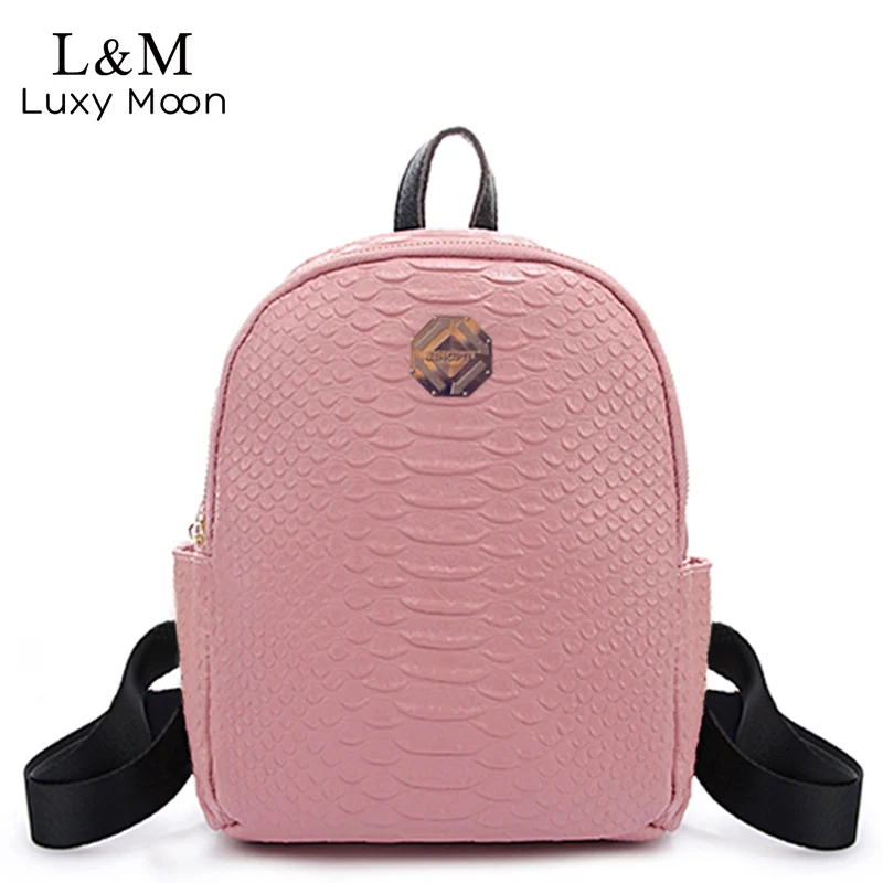 2017 Girls Cute Small Backpack Women Fashion Alligator High Quality PU Leather Daily Multifunction Shoulder
