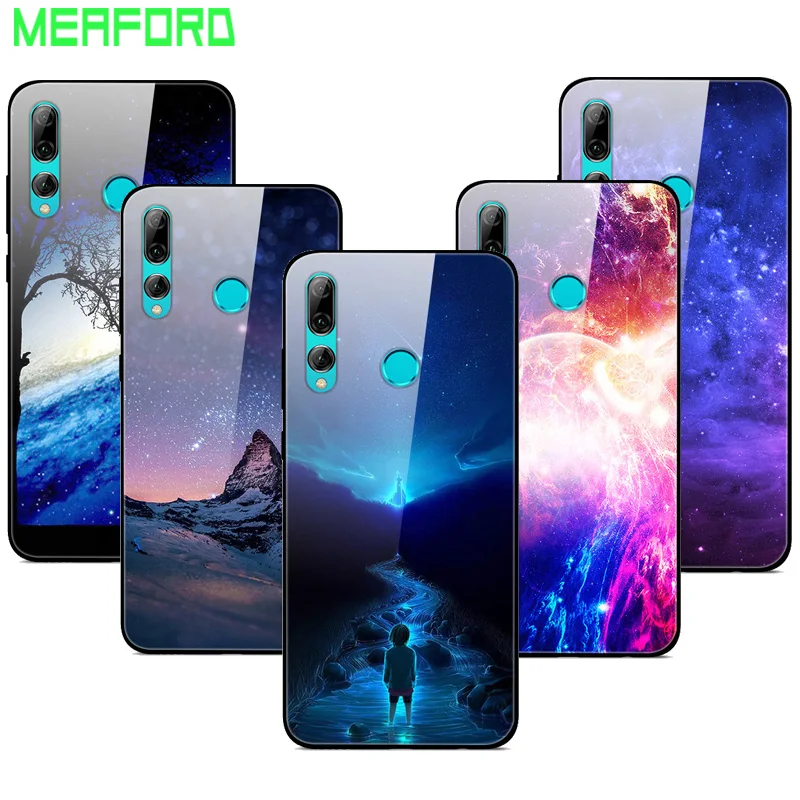 

For Huawei honor 10i Case Tempered Glass Planet Space Cover Glass Back Case for Huawei Honor 10i 10 i Honor10i HRY-LX1T Coque