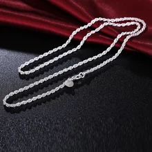 Men’s Silver Plated Rope Chain