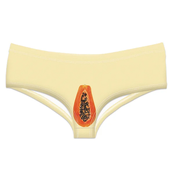 Deanfun3D Print Fruit Panties Papaya Ladies Lingerie Sexy women's