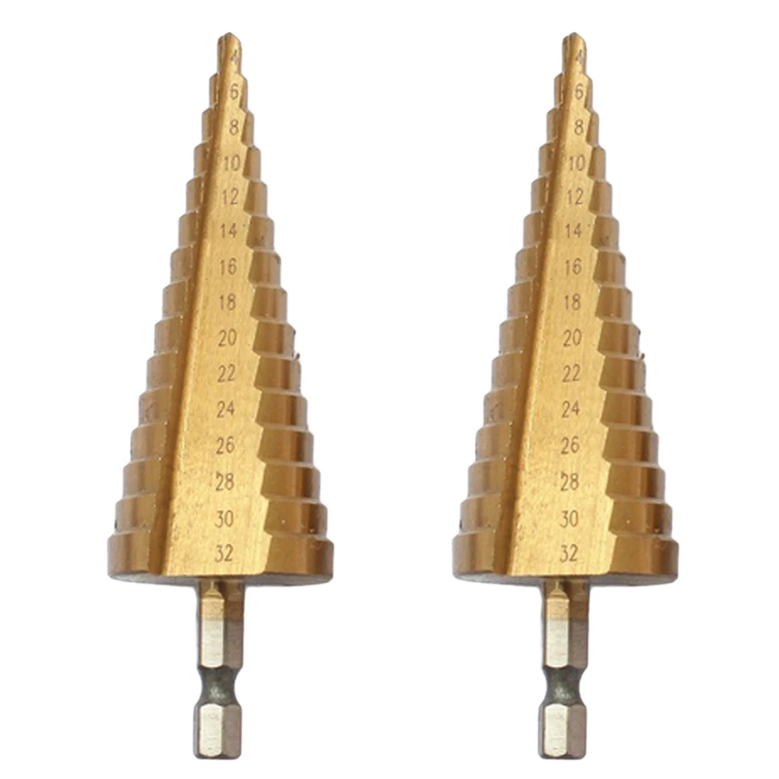 Step Drill Bit 6-65mm - HSS Triple-Cornered Spiral Design For Metal, Steel, Aluminum & PVC, Cone Shaped Hole Cutter