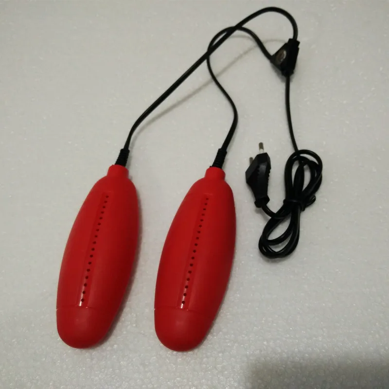 2017 пластик красный цвет сушилки для обуви Женские ботинки сушилки нагревательный прибор 220 В 10 Вт