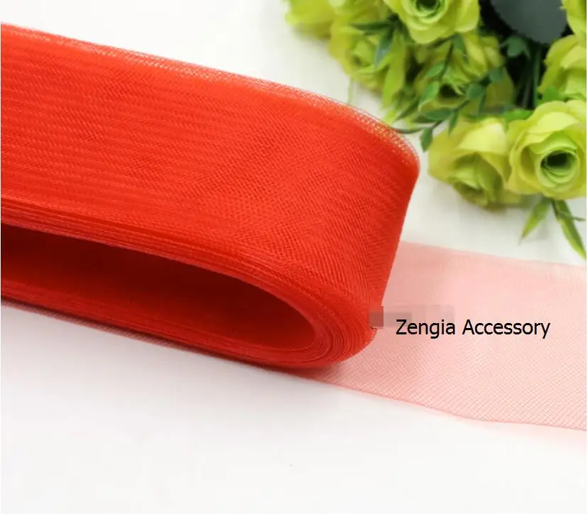 

3.1" 8cm Plain Veiling Horsehair Crin Braids Accessory horsehair fabric/trim netting mesh ribbon hat Braid 100yard/lot #33Color