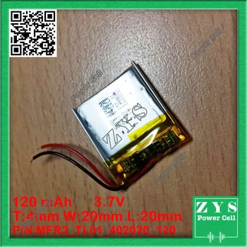 

Polymer lithium ion battery 3.7V 402020 can be customized wholesale CE FCC ROHS MSDS quality certification 4x20x20mm 120mAh