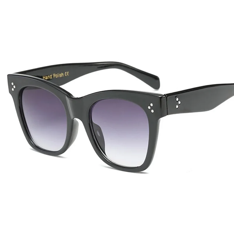 Italy Brand women luxury Sunglasses celebrity cat eye designer rivet glasses