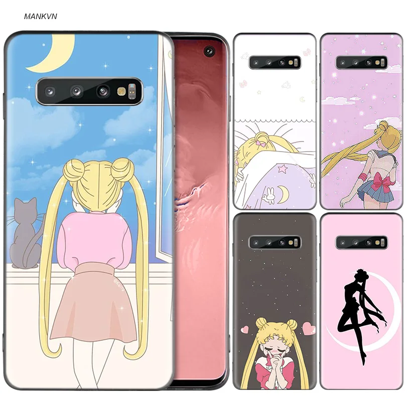 

Sailor Moon Anime Silicone Case For Samsung Galaxy S8 S9 S10 Plus S10e A50 A30 M30 A40 A20 A10 M20 M10 S7 Edge Cover