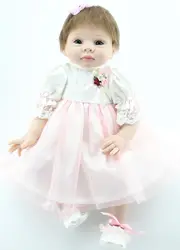Куклы реборн ребенка-Reborn девушка мягкое тело силиконовые куклы лучший детский спальный мальчик подарок игрушки Brinquedos