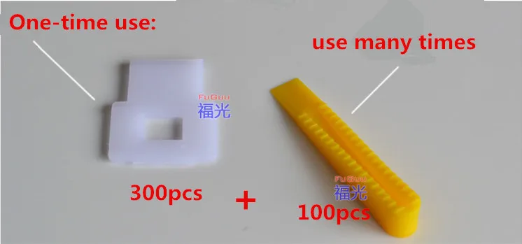300 зажимы+ 100 клинья нивелировщик для плитки прокладки помады плитки выравнивания системы DIY Инструменты