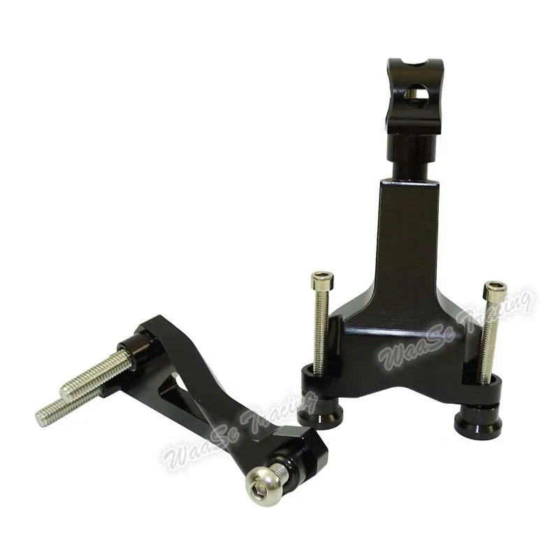 Мотоцикл с ЧПУ Алюминиевый стабилизатор рулевого управления принадлежности амортизатора кронштейн для 2013 KTM DUKE 125 200 390 - Цвет: Black