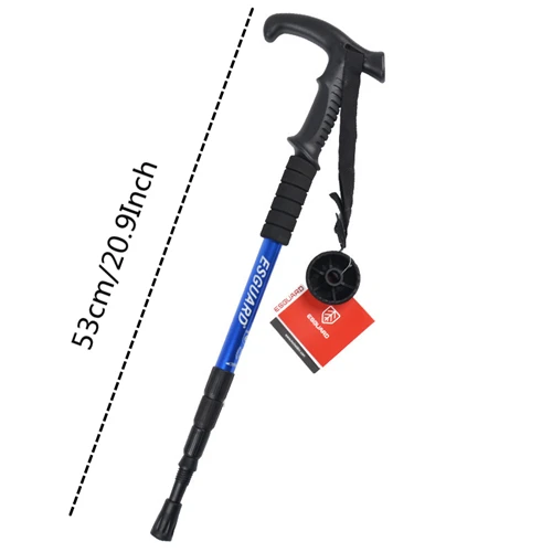 Blue VILEAD 2 шт./лот 53-110 см палки для скандинавской ходьбы Алюминий Регулируемый Сверхлегкий для отдыха на открытом воздухе Пеший Туризм палок трость для пожилых людей - Цвет: Blue