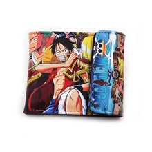 Короткая футболка с героями из японского аниме «OEN деталь Монки Д Луффи Зоро с изображениями героев мультфильмов, модная одежда нами и Чоппер Робин Фрэнки Брук Usopp PU короткий кошелек, сумочка с красочным печатным рисунком