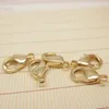 20PCS 10MM 12MM 15MM 24K Gold Color Plated Brass Lobster Clasps Connect Clasps High Quality Jewelry Accessories ► Photo 2/4