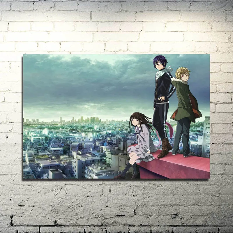 Noragami Yato Yukine горячий художественный шелковый аниме-плакат печать 13x20 24x36 дюймов картина для домашнего декора спальни(нажмите, чтобы увидеть больше