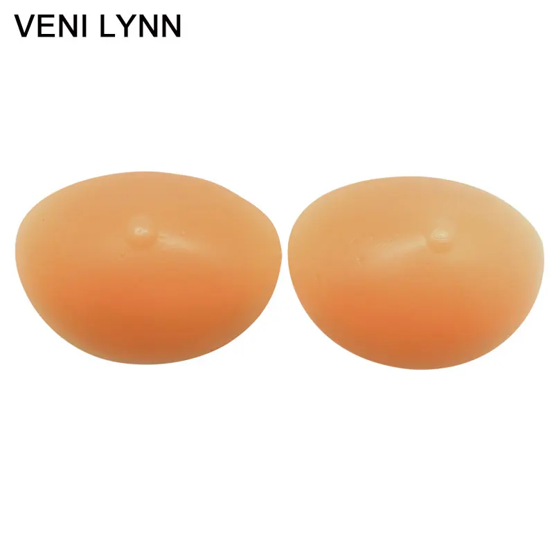 VENI LYNN 265 г/пара, мягкая силиконовая форма для груди, бежевые вставки для бюстгальтера, усилители бюста с сосками, чувствуйте себя как настоящие для мастэктомии