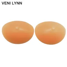 

VENI LYNN 265g/Pair Soft Silicone Breast Forms Beige Bra Inserts Bust Enhancers with Nipple Feel Like Real Breast for Mastectomy