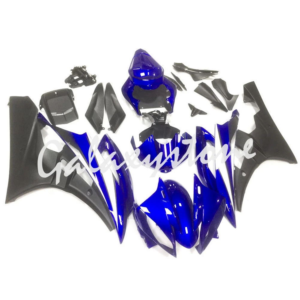 

Black&Blue ABS Plastic Injection Fairing Bodywork Set Fit for Yamaha YZF R6 06-07