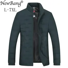 Бренд NewBang, 5XL, 6XL, 7XL, мужское зимнее пуховое пальто, большой размер, утиный пух, теплая толстая пуховая парка для мужчин, верхняя одежда