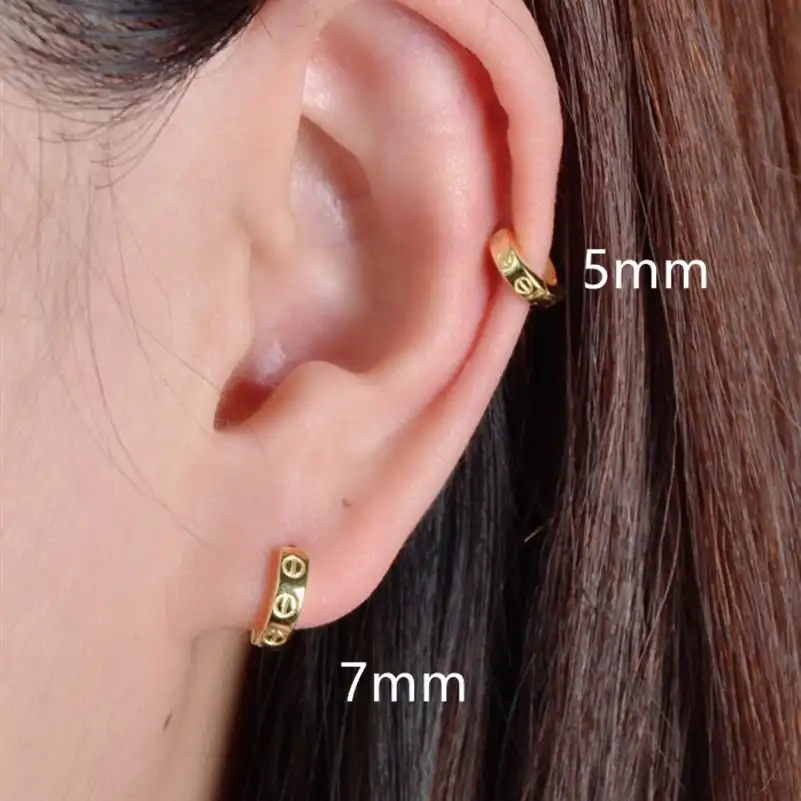 Серьги из стерлингового серебра 925 пробы, модные простые круглые серьги с пряжкой для ушей, серебряные серьги для мальчиков и девочек, ювели...