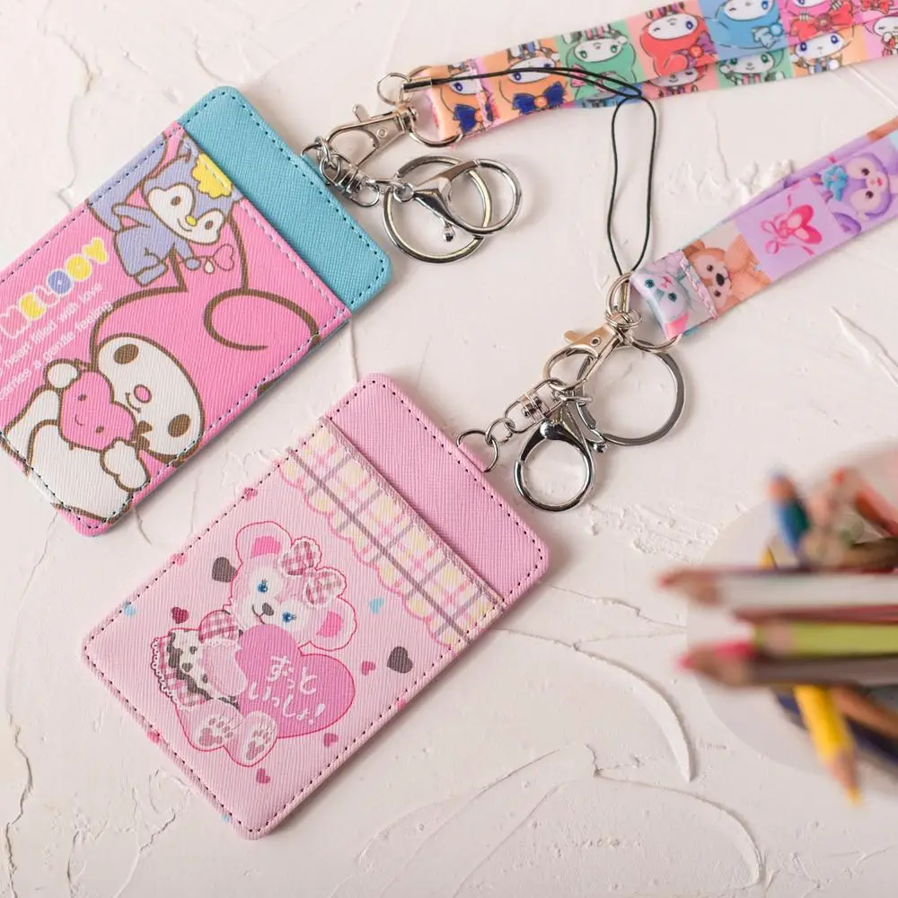 

IVYYE Fashion Melody ShellieMay Anime Plush Card Holder PU Cartoon Credit ID Bags Coin Bus Card Wallet Phone Gifts New