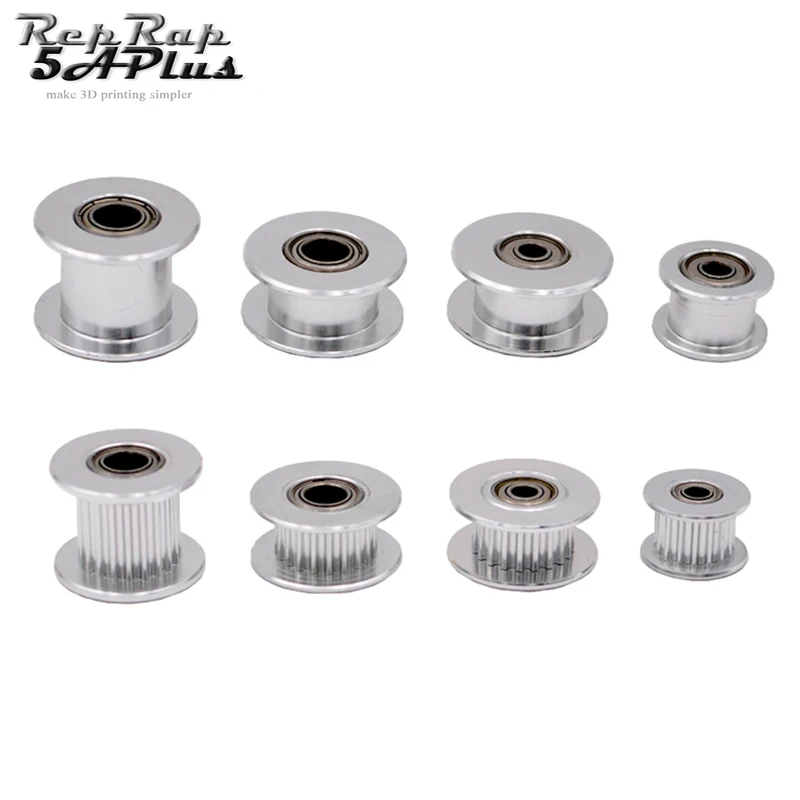 GT2 المهمل توقيت بكرة 16 الأسنان 20-الأسنان مع 3 مللي متر أو 5 مللي متر تتحمل مع محامل ل 3D طابعة أجزاء مؤقت اشتعال 6 مللي متر 10 مللي متر