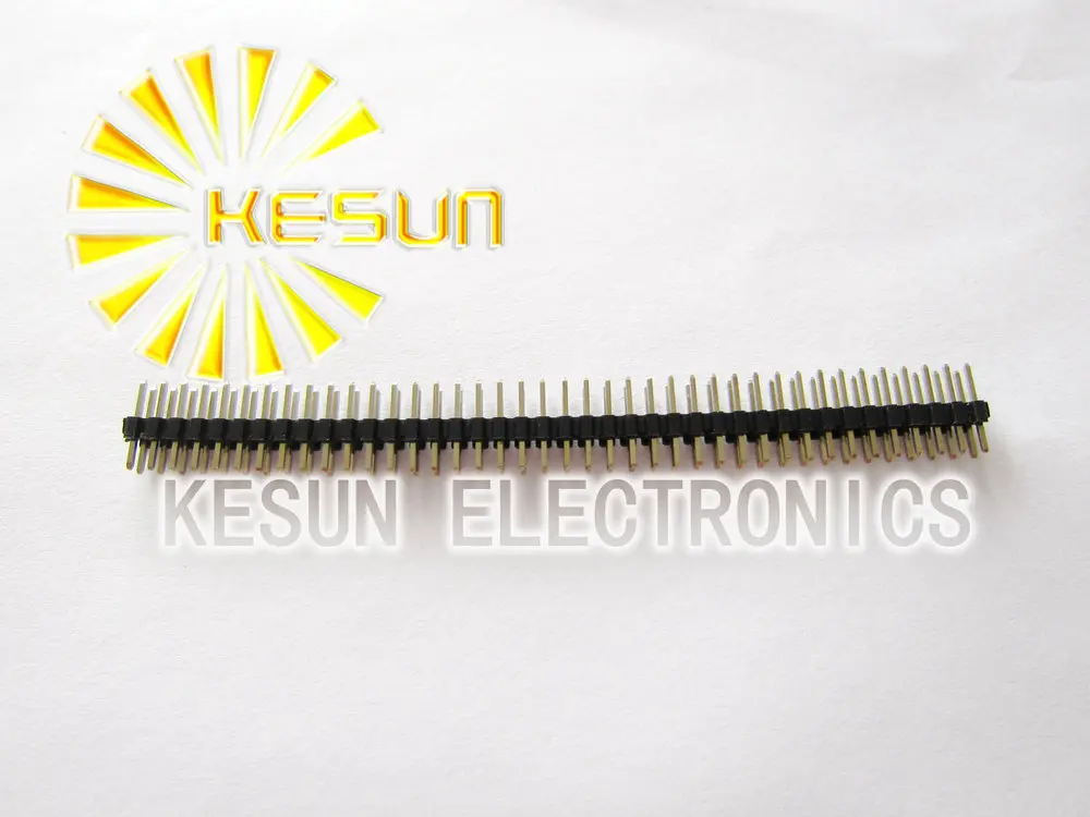 

100pcs/lot 2.0mm 2X40 Single Row Male Pin Header Strip Gold-plated