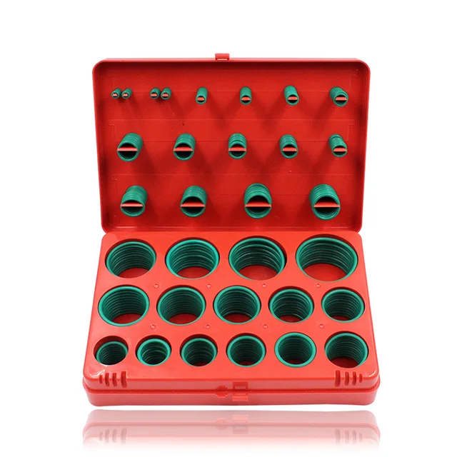 390PC Rubber Ring Green FKM/Viton O Rings Kit 30Sizes O ring Seal