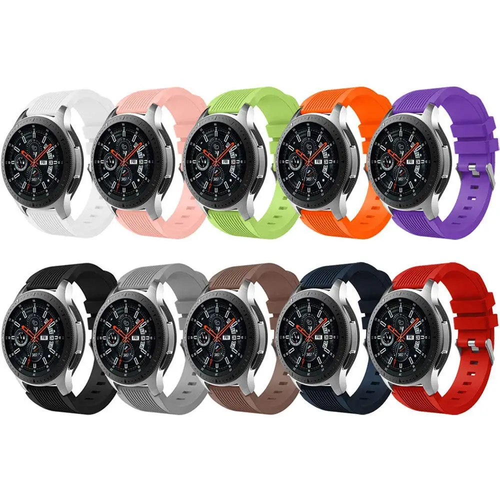 BOX-W силиконовые ремешки для Samsung Galaxy Watch 46 мм SM-R800/42 SM-R810/R815 Smartwatch мягкий спортивный