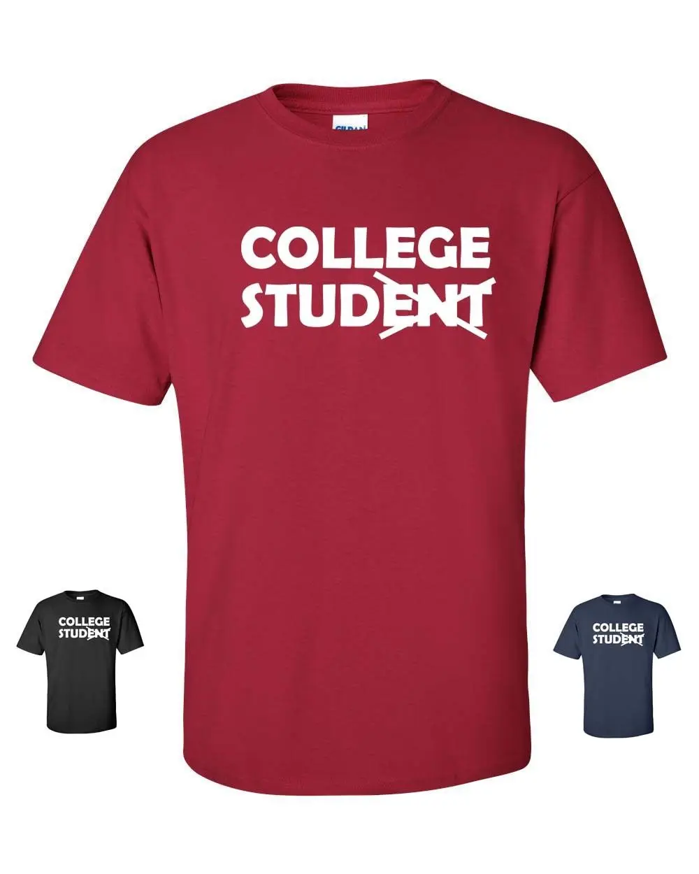 COLLEGE STUDENT STUD FRAT SCENE VARSITY GEEK MEN'S T SHIRT TEEmen t