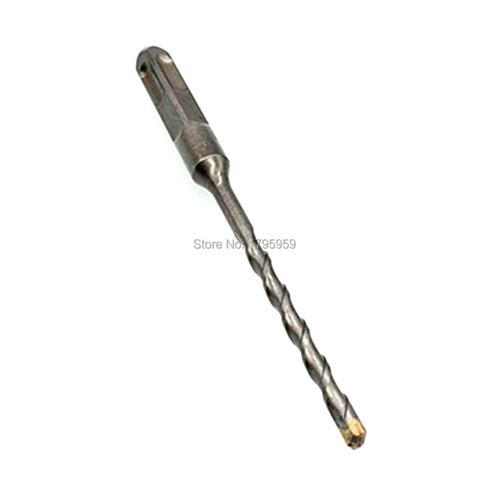 6mm Impact Drill Bit SDS 4 Slots Square Shank Masonry Hammer Drill Bit 2 flute Carbide Alloy Tip